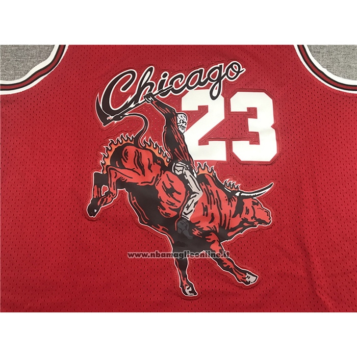 Maglia Chicago Bulls Michael Jordan #23 Juic Wrld X BR Rosso